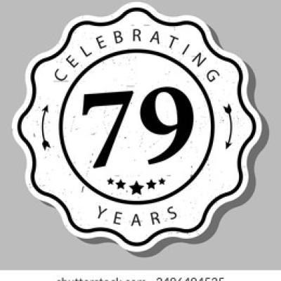 Celebrating 79 Years Experience Badge