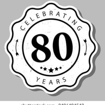 Celebrating 80 Years Experience Badge