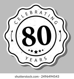 Celebrating 80 Years Experience Badge