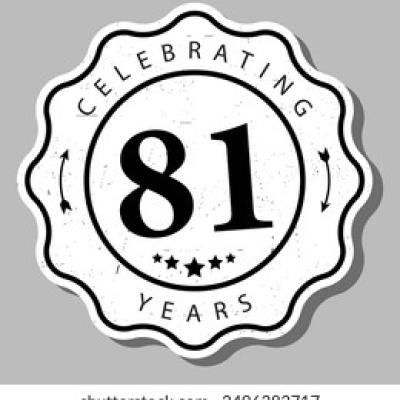 Celebrating 81 Years Experience Badge