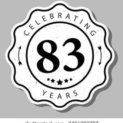 Celebrating 83 Years Experience Badge