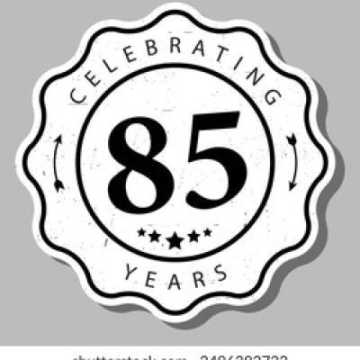 Celebrating 85 Years Experience Badge