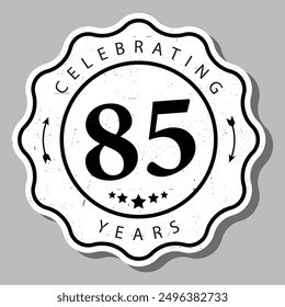Celebrating 85 Years Experience Badge