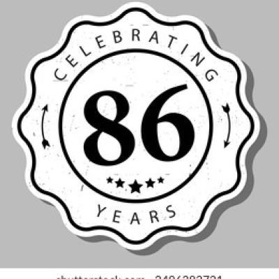Celebrating 86 Years Experience Badge