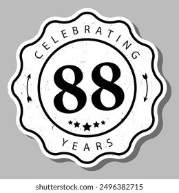 Celebrating 88 Years Experience Badge