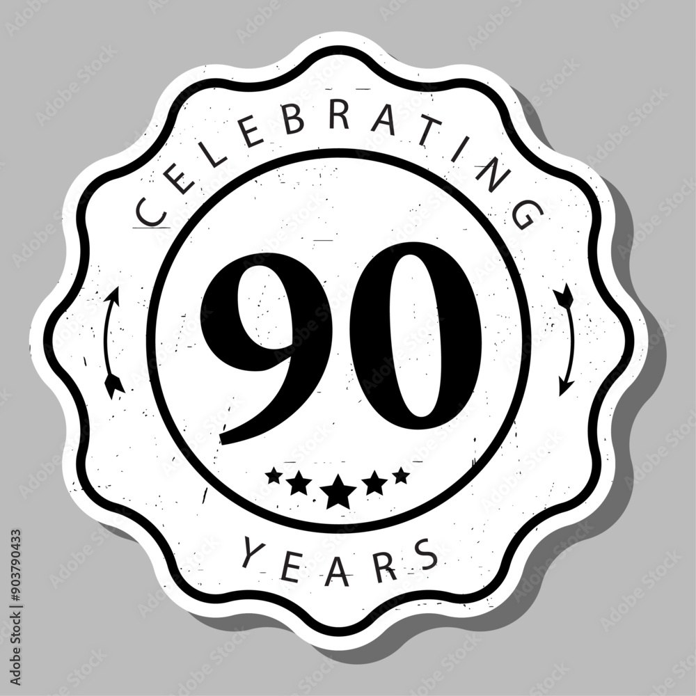 Celebrating 90 Years Of Experience Badge