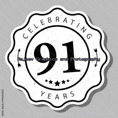 Celebrating 91 Years Of Experience Badge