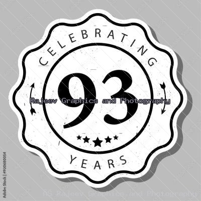 Celebrating 93 Years Of Experience Badge