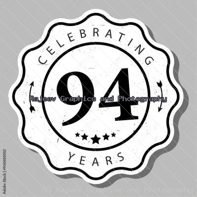 Celebrating 94 Years Of Experience Badge