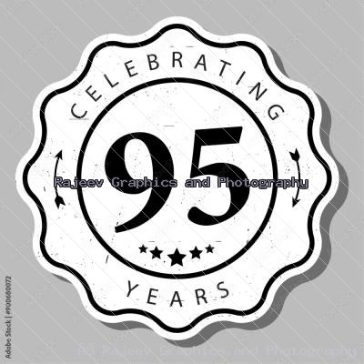 Celebrating 95 Years Of Experience Badge
