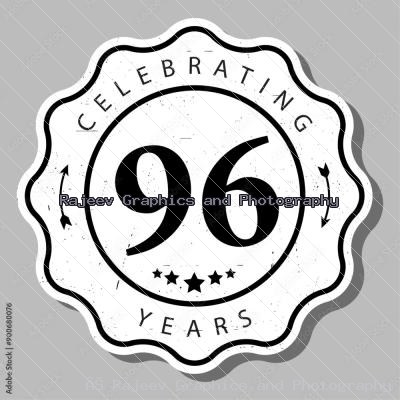 Celebrating 96 Years Of Experience Badge