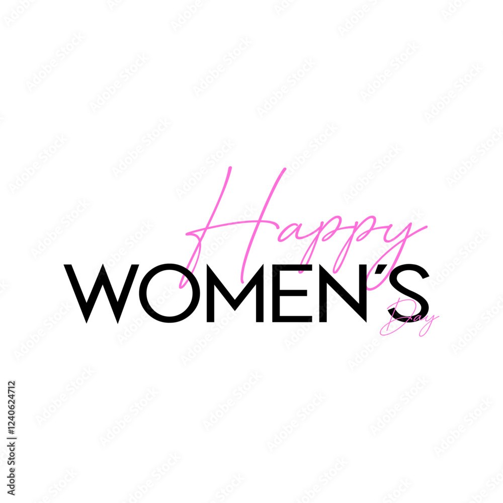 Celebrating The Strength And Spirit Of Women Everywhere With Womes Day Typography
