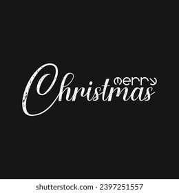 Christmas White Script with Tiny Merry Accent