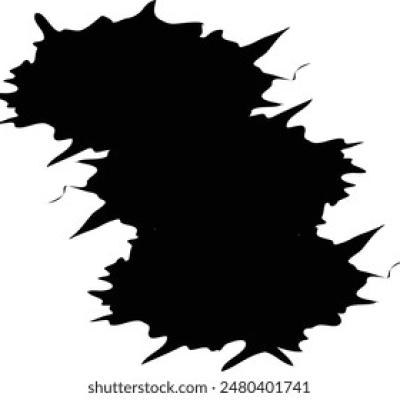 Diagonal Black Ink Splash Stain