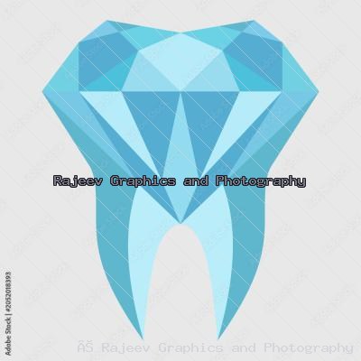 Diamond Tooth Dental Logo Icon Geometric Crystal Dentist Clinic Vector Design