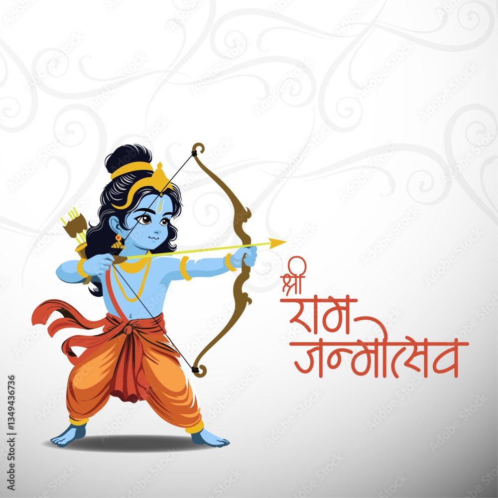 Divine Blessings In Ram Navami Poster Creations