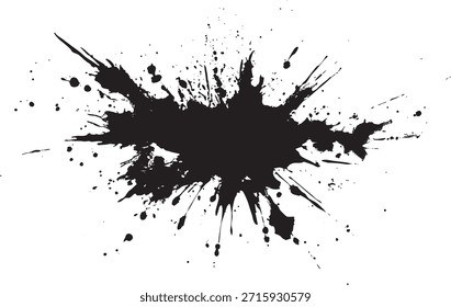 Dry Ink Splash Texture with Fine Spray