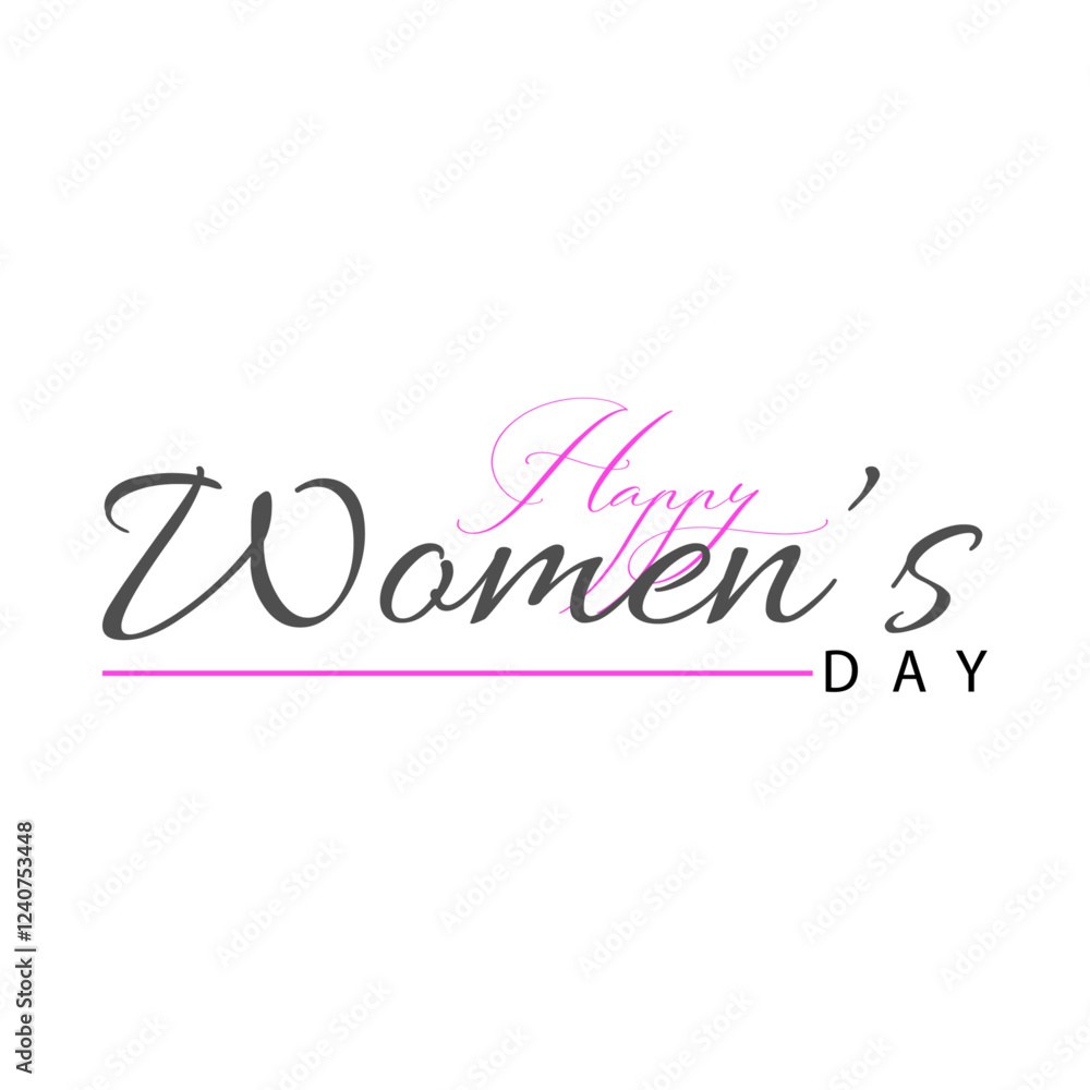 Empowered And Unstoppable Wishing You A Happy Women S Day With Attractive Typography