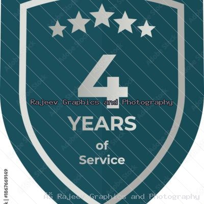 Four Years Of Service Shield Badge Icon