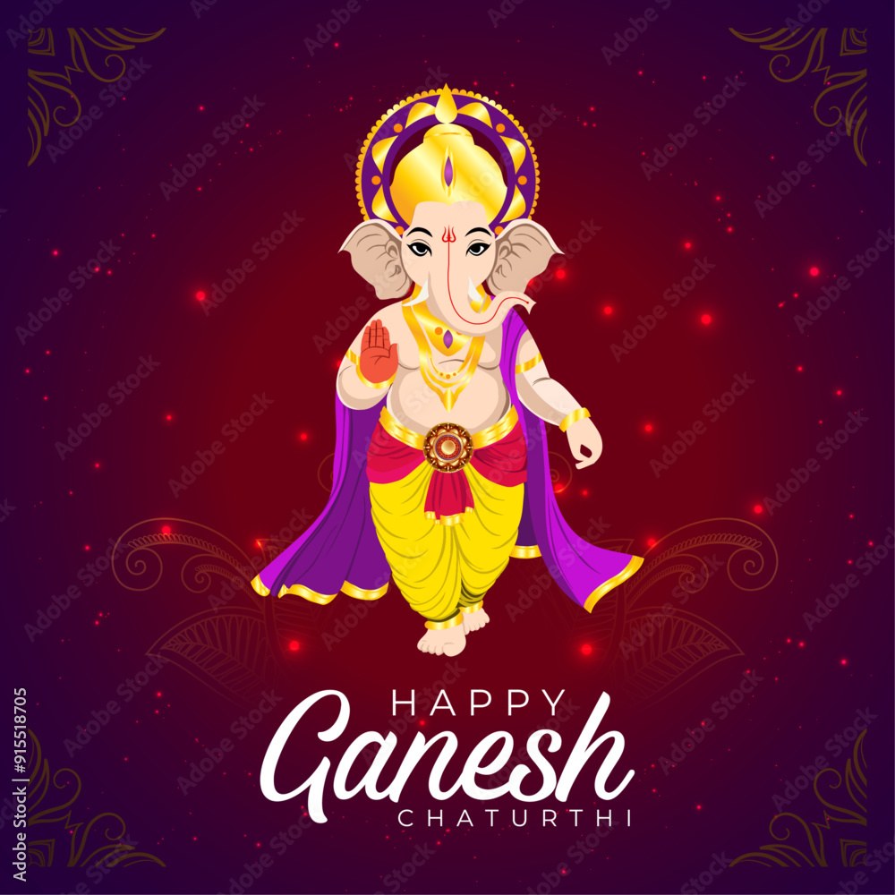 Ganesh Chaturthi Festive Greeting Poster