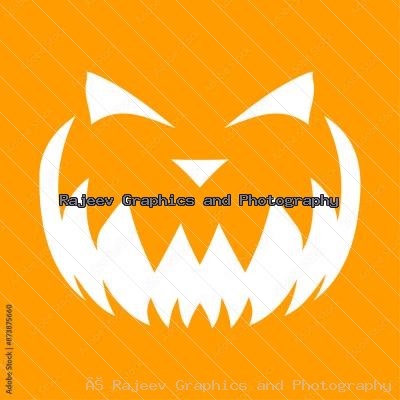 Halloween Scary Pumpkin Face Expression