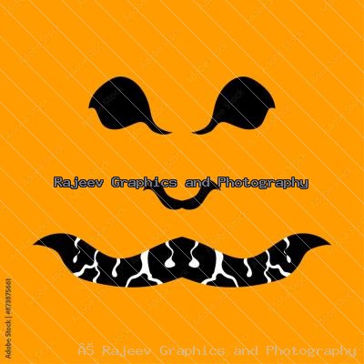 Halloween Scary Pumpkin Face Expression