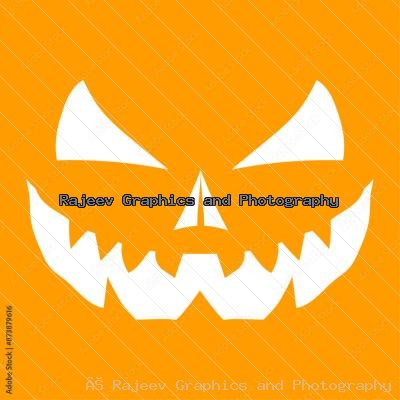 Halloween Scary Pumpkin Face Expression