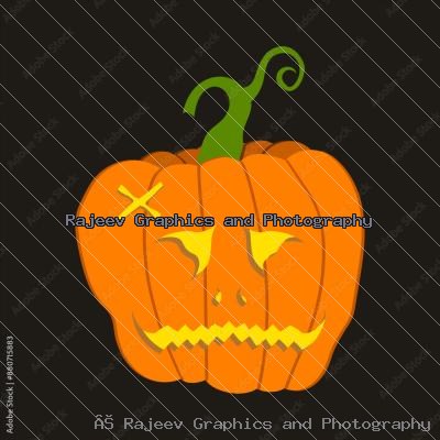 Halloween Scary Pumpkin Face