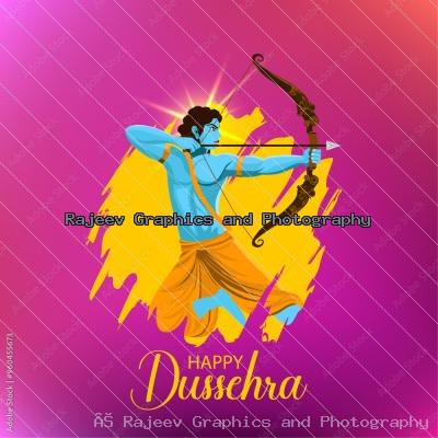 Happy Dussehra Festival Vector Social Media Post