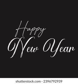 Happy New Year 2024 Typography