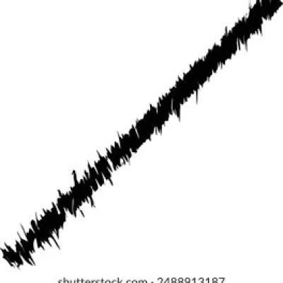 Heavy Dry Brush Stroke Diagonal Bar