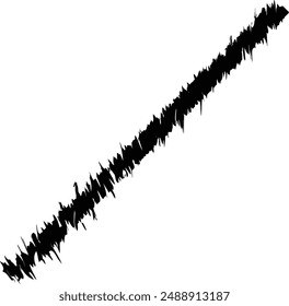 Heavy Dry Brush Stroke Diagonal Bar