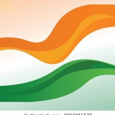 Indian Tricolor Flag Background Republic