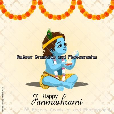 Krishna Janmashtami Social Media Post
