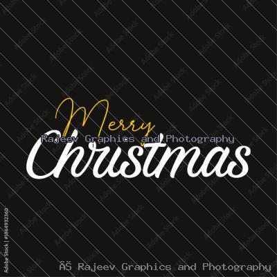 Merry Christmas Calligraphy Text 004