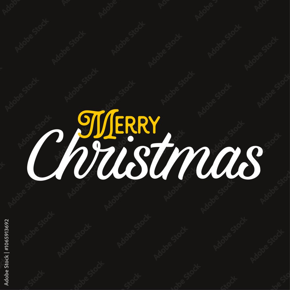 Merry Christmas Calligraphy Text 008