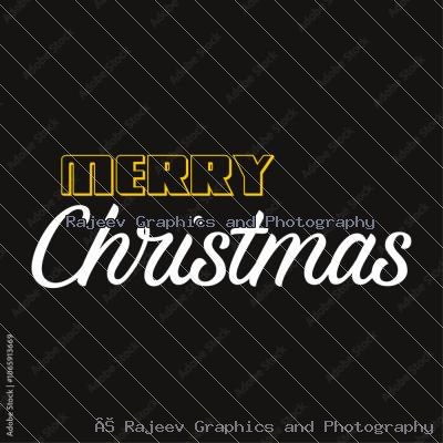Merry Christmas Calligraphy Text 010