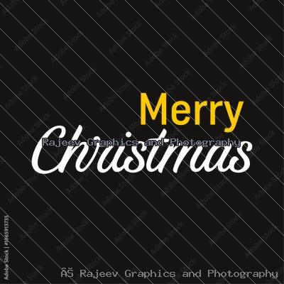 Merry Christmas Calligraphy Text 012