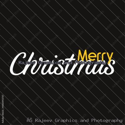 Merry Christmas Calligraphy Text 013