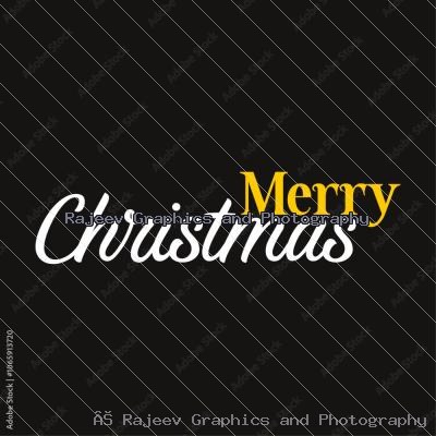Merry Christmas Calligraphy Text 014