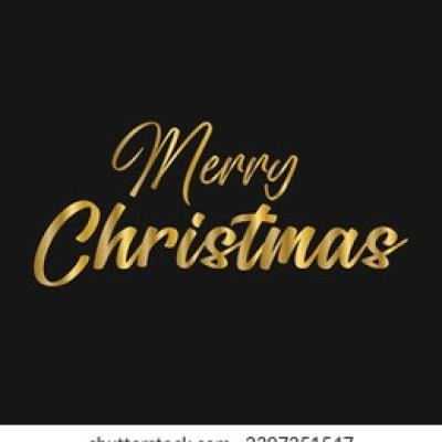 Merry Christmas Gold Bold Brush Script - find similar on Dreamstime