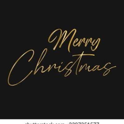 Merry Christmas Gold Thin Script Lettering - find similar on iStock