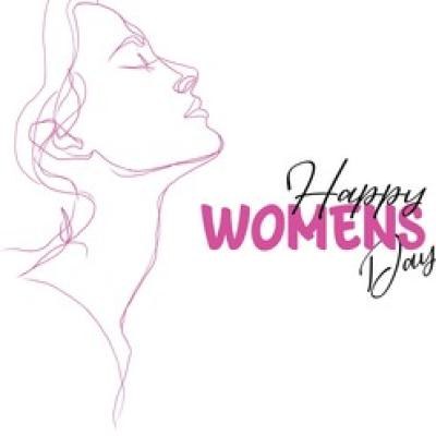 Minimalist Pink Line Art Illustration