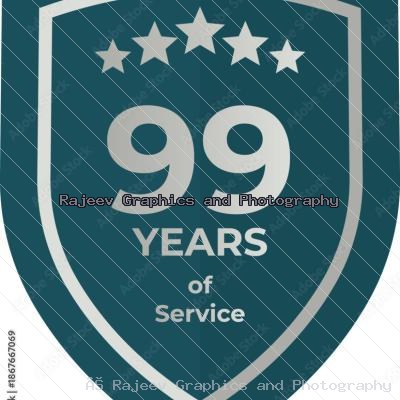 Ninety Nine Years Of Service Shield Badge Icon