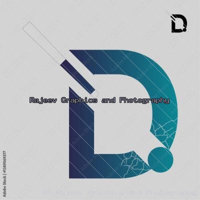 Pool Cue Ball Logo With Cracked D Design
