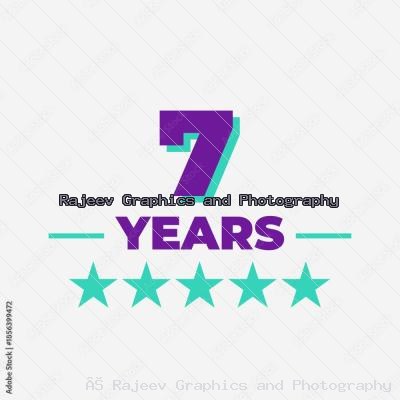 Seven Years Anniversary Badge Design
