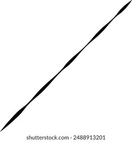Smooth Tapered Diagonal Brush Stroke