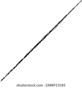 Thin Dry Diagonal Brush Stroke