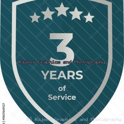 Three Years Of Service Shield Badge Icon