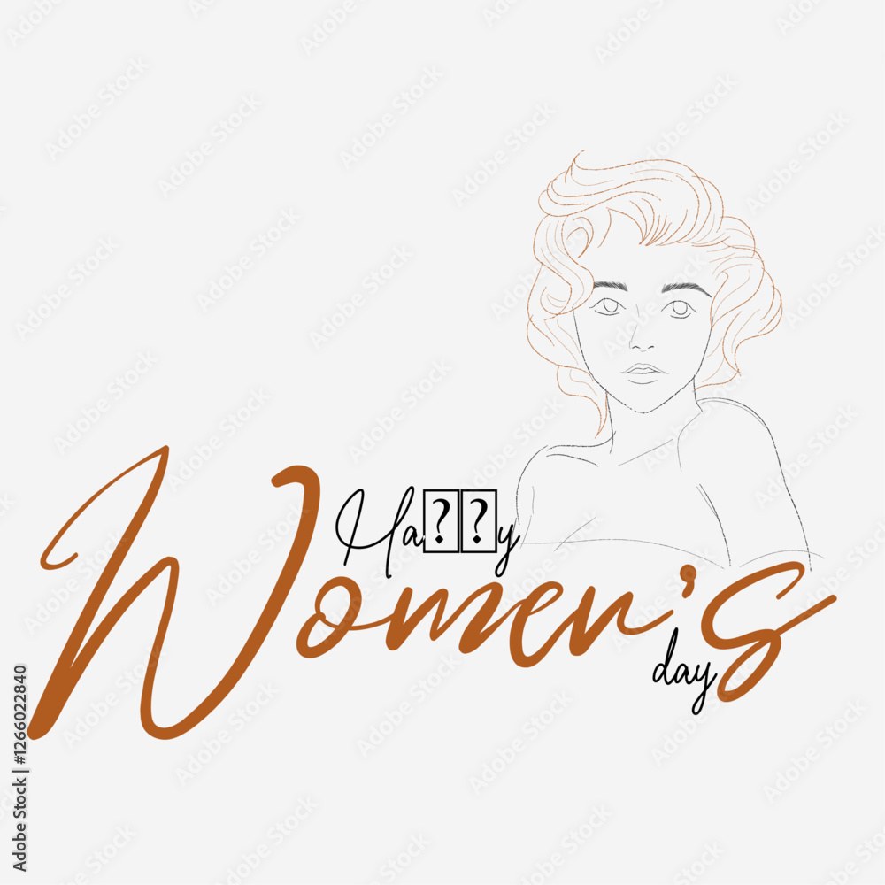 Women S Day Attractive Empowerment Poster Vector